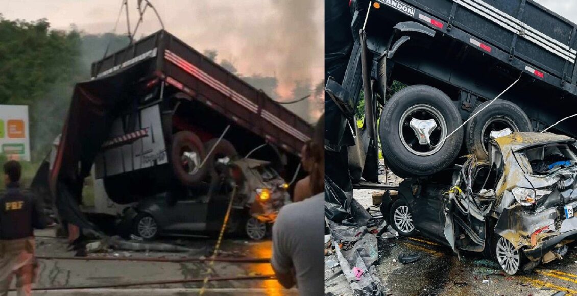 Acidente com ônibus e mais dois veículos deixa 38 mortos na BR-116